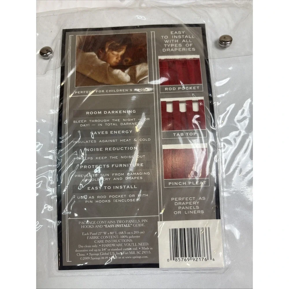 Pacific Blackout Liner Pair Insulates Noise Reduction All White 27
